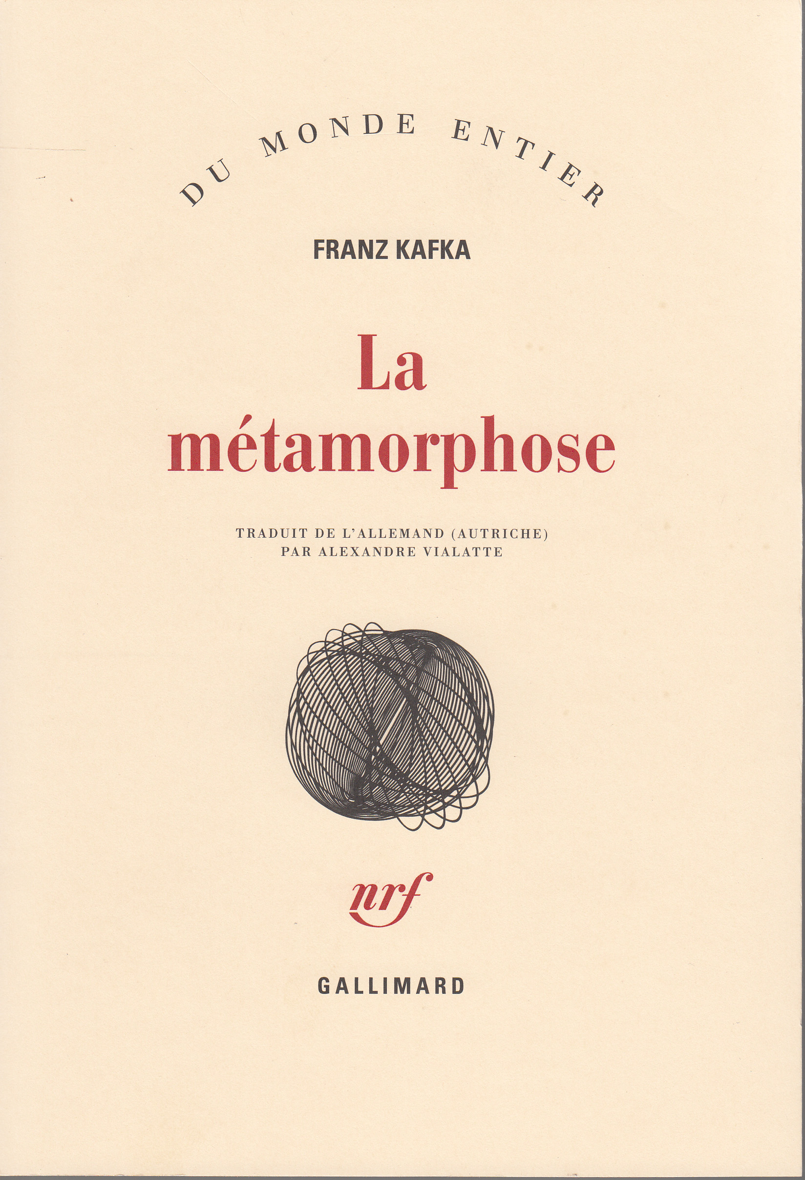 Couverture — La Métamorphose (Franz Kafka)